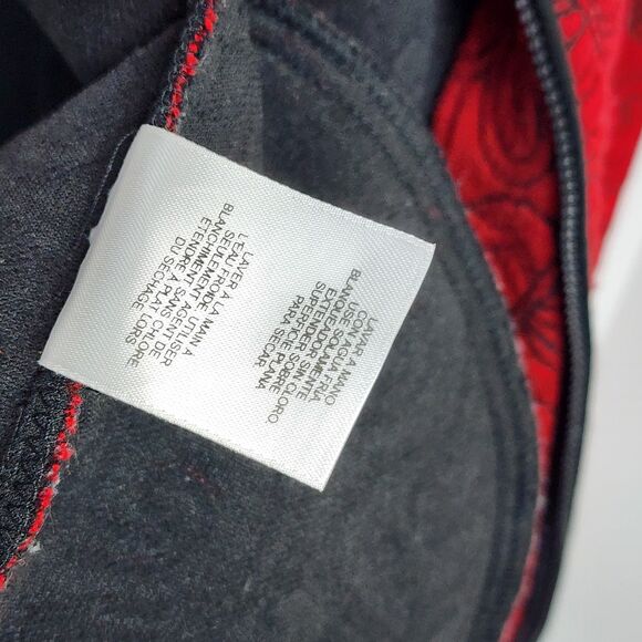 Alfred Dunner Quilted Butterfly Red Zip Up Jacket Size 14 - Picture 10 of 11